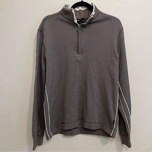 Hugo Boss Quarter-Zip Pullover Classic Work Business Casual Office Golf Preppy